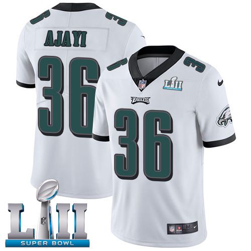 Men Philadelphia Eagles #36 Ajayi White Limited 2018 Super Bowl NFL Jerseys